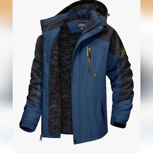 TACVASEN Men's  Jacket Water Resistant Fleece Insulated